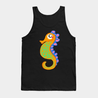 Seahorse Early Swimmer Mermaid Swimming Tank Top